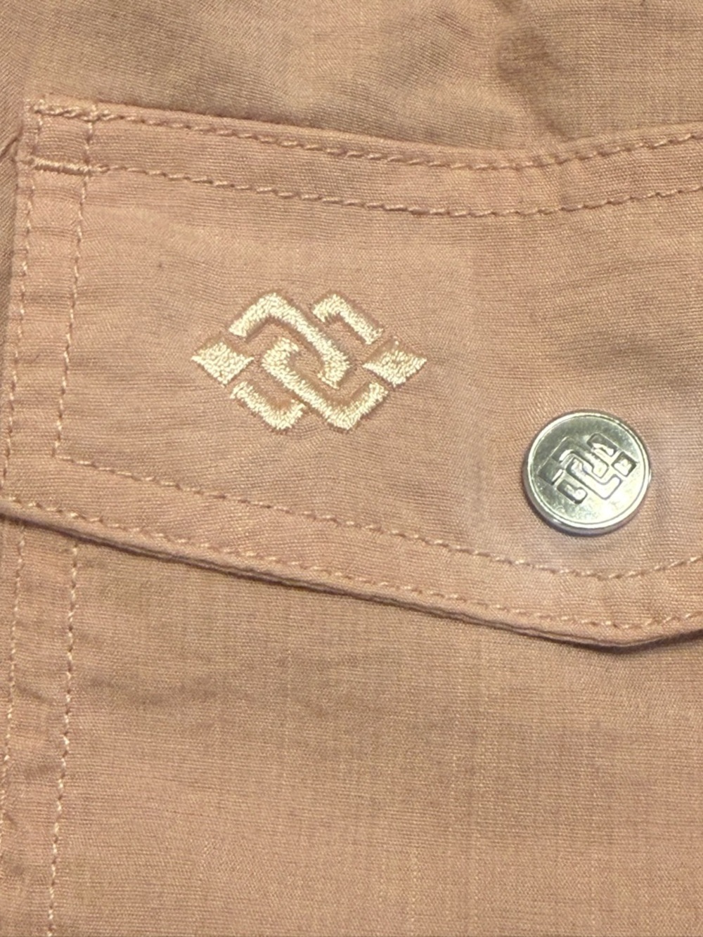 Mofiz gently used light cargo pants size L in pink - Picture 6 of 9
